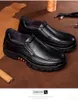 اللباس أحذية جلدية أصلية رجال متسكعون بقرة ناعمة غير رسمية لأحذية الذكور الأسود بني سليون 231130