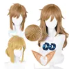 Party Supplies 3 Type Link Wig Cosplay Princess Blonde Brown Anime Wigs Heat Resistant Synthetic Halloween