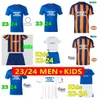 23 24 Glasgow Rangers 축구 유니폼 홈 블루 Sakala Kent Tavernier Morelos Colak Hogan 축구 셔츠 남자와 어린이 키트 팬 Camiseta