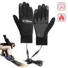 Sports Gloves USB Rechargeable Electric Heated Hand Warmer Thermal Gloves Waterproof Winter Snowboard Gloves Touchscreen Bike Outdoor Ski 231201