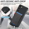 Mode Jeans Tasche Magnetische Karten Slot Telefon Fall Für Samsung Galaxy S23 S22 Ultra S21 FE S20 Plus Kamera Objektiv schutz Abdeckung