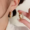 Dangle Earrings 2023 Exquisite Fresh Crystal Leaf Geometry Drop Fashion Luxury Multicolour Oil Drip Women Jewelry