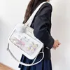 Avondtassen Japanse Kawaii Schoudertas voor Vrouwen PU Leer Itabag Transparant JK Tote Handtassen Preppy Ita Crossbody 231130