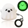 Per Airpods Custodia protettiva per auricolari Custodia luminosa e carina fantasma progettata per Airpods 1 2 3 Custodia morbida in silicone Anime Divertente cartone animato 3D compatibile con Airpods Pro