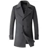 Men's Wool Blends Men Doublebreasted Cashmere Long Trench Coats Covercoats Winter Jackets Male Business Casual 231130