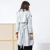 Trench da donna Giacca a vento da donna coreana di media lunghezza con cintura Cardigan Camicetta primaverile Casual