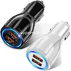 Dual USb Ports Car Charger 12W 2.5A Auto Power Adapters For Ipad Iphone 15 11 12 13 14 Samsung S23 S24 htc Android S1