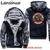 Men's Hoodies Racer Cafe Motorcycle Sweatshirt Winter Fleece Thick Jacket Coat Sweatshirts Hooded Hoody Pullover Tracksuit