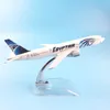Puzzles 3D Puzzles 16cm metalowa płaszczyzna stopu Model Egypt Air Airways Boeing 777 B777 Airlines Airplane W Stand Aircraft Toys For Children GIF