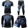 Tute da uomo personalizzate Cody Lindin Rashguard Set Uomo MMA Jiu Jitsu Kimono T-shirt Compressione Fondo Leggings Pantaloni Allenamento Boxe