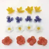 Charms Retro Heat Shrinkable Flowers With Holes DIY Handmade Antique Hairpin Headdress Accessories Materials Beads