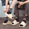 Tjock bottendesigner tofflor Kvinnor utomhus trendplattform mulor skor sommarstrand glider för män gatastil sandaler