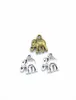 100pcspack Elephant Charms DIY Jewelry Making Pendant Fit Bracelets Necklaces Earrings Handmade Crafts Silver Bronze Charm6781958