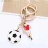 Keychains Lanyards Creative Sport Football Pendant KeyChain Soccer Player Shoe Clothes Model Keyrings Bag Ornaments Men Football Club Souvenir Gift R231201