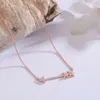 Blue Box ClassicDesigner Tiff Necklace Top Tf Di Necklace Boutique Jewelry Valentine's Day Gift Simple Arrow Christmas Present