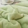Couverture polaire de couleur unie pour lit d'hiver, couverture de canapé épaisse et chaude pour adulte, housse de couette Super douce de luxe, 231130