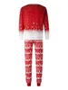 Family Matching Outfits Christmas Pajamas Outfit Long Sleeve Deer Snowflake Print Pullover Pants Set for Adult Kids 231201