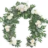 Dekorative Blumen, Blumenwand, Hochzeit, Simulation, Tischdekoration, Geburtstag, Bankett, langes Rattan-Arrangement, Mall-Fensterdekorationen