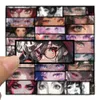 50 PCS Anime Menina Olhos Garrafa de Água Adesivos Para Skate Guitarra Carro Geladeira Capacete Ipad Bicicleta Telefone Motocicleta PS4 Notebook Pvc Decalques DIY