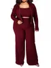 Women's Two Piece Pants High Stretch Pit 3 Set Sexy Big Size Wear Outfits Sports Casual Suits Tracksuit Three Matching Sets