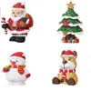 Świąteczne zabawki Mikro Bożego Narodzenia Święty Święty Święto Snowman Elk Xmas Tree Block DIY Diamond Building Ceglana zabawka dla dzieci 231129