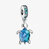 Nuovo arrivo 925 sterling silver vetro di murano tartaruga marina ciondola il fascino adatto originale europeo braccialetto di fascino gioielli di moda accessor271r