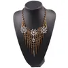 Pingente colares design marca de moda colar de cristal liga corrente chunky declaração pico para mulheres jóias atacado