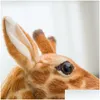 Gevulde pluche dieren Enorme echte giraffenspeelgoed Schattige dierenpoppen Zachte simulatiepop Verjaardagscadeau Kinderspeelgoed Slaapkamerdecoratie W220402 Dr Dhc2Q