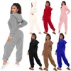 Vêtements de nuit pour femmes 2024 Mode Sexy Onesies Femmes Hiver Chaud Peluche Romper Hood Ensembles Pyjamas Solide À Manches Longues Fermeture À Glissière Vêtements De Nuit À Capuchon Homewear 231130