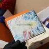 Мужчины женские кошельки сумочка роскошные дизайнеры Lvity Bag Crayon Doodle Travel Long Коротко -кошелек для монетных кошельков с оригинальным держателем карты с оригинальной коробкой