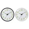 Wall Clocks 12 Inch Glow In Dark Night Clock Luminous Silent Nordic Fashion Hanging Non Ticking With Light Home Decorations