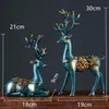 Decorative Objects Figurines Nordic home decoration Deer Head Resin Statue figurine Home Decor Statues accessories/modern Sculpture beelden decoratie Art 231130