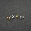 Fashion starfish stud earrings zinc alloy silver plated stud earring Marine biological stud earrings for women whole229S