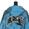 여자 플러스 사이즈 겉옷 코트 양복 후드가있는 캐주얼 패션 컬러 스트라이프 인쇄 고품질 야생 통기성 긴 슬리브 HM 티셔츠 2454Y