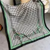 Halsdukar houndstooth halsduk höst vinter kvinnor varm sjal lady foulard pashmina hijab modemärke wrap halsband turban bandanna