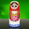 Dolls 10pcsset 20cm Wooden Matryoshka Russian Dolls Kids Toy Nesting Dolls Hand Painted Home Decoration Christmas Birthday Gifts 231130