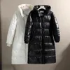 Parkas pour femmes Mode noir longue Parka grande taille 3XL veste pour hommes 2023 manteau d'hiver à capuche hommes brillant coupe-vent vêtements d'extérieur chauds Streetwear 231201