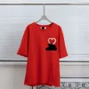 Amis Designer T-shirt Top Qualité Autocollant Amour Coton Manches Courtes Unisexe Loisirs Sports Robe Parent-Enfant Coton Peigné T-shirt À Manches Courtes