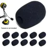 Microfones 10pcs Home Prático Acessórios Pretos Esponja Reduzir Ruído Headset Substituição Protetor Windscreen Mini Mic Capa