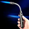 Metal Outdoor Windproof Blue Flame jet Cigar Lighter Turbine Hose 360 ° Rotation Butane No Gas Barbecue Kitchen Camping Too