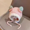 Chapeau pour enfants, chapeau de jeu de rôle, chapeau de dessin animé, chapeau en peluche d'extérieur d'hiver, chapeau de protection des oreilles chaud d'hiver en peluche et épaissi