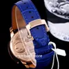 JC Astronomia Tourbillon Mens Watch Oversize 47 mm Automatyczne niebieskie luksusowe sporty zegarki szkieletowe tarcza szafirowa kryształ szwajcarska zegarek wodoodporna