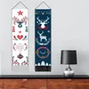 Tapestries Christmas Elk Wall Tapestry Home decoration 2024 Year bedroom wall art 231201