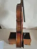 Master 4/4 Violin 1pc flamed maple back spruce top hand carved nice sound K2544