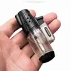 Briquet Transparent sans gaz, torche à Jet/Mini briquet Turbo, accessoires pour fumer, Gadgets pour hommes