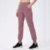 Lu Lu Pant Align Lemon Yoga Luluwomen randonnée avec deux poches latérales Pantalon de jogging d'exercice Fitness Leggings taille haute Pantalon de course grande taille Jogger