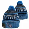 Tennessee''titans''beanies Bobble Hats Baseball Ball Caps 2023-24 Fashion Designer Bucket Hat Chunky Knit Faux Pom Beanie Christmas Hat A7