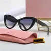 Luxury sunglasses miu sun glasses designers oval frame eyewear eyewear trendy polarized uv protection multicolor cat eye womens designer sunglasses fashion hj07