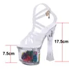 Sandals Women Shoes Show High Heels Ladies Platform Sexy Crystal Wedding Transparent