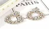 Boucles d'oreilles goutte d'eau entière pour femmes designer de luxe bling diamant longue boucle d'oreille pendante or strass bijoux ie6970742